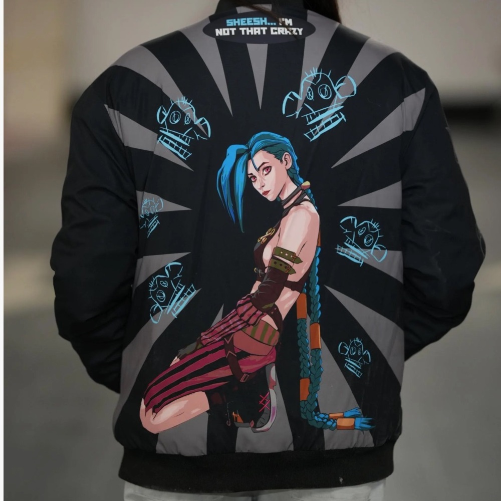 LoL Arcane: ‘Get Jinxed’ Bomber Jacket
